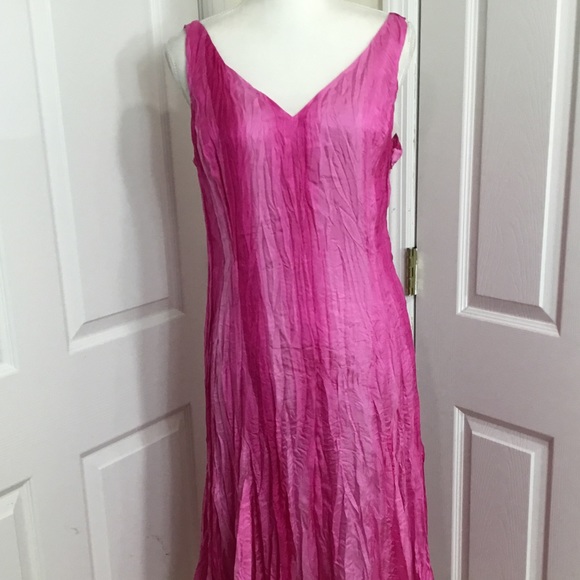Lauren Ralph Lauren Silk Fuchsia Summer Dress - Picture 5 of 13